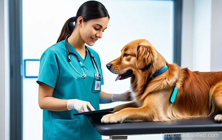 AI 진단 시스템과 혁신적인 진단 기법 - **Prompt:** A diverse group of male and female medical doctors, dressed in crisp white lab coats and...