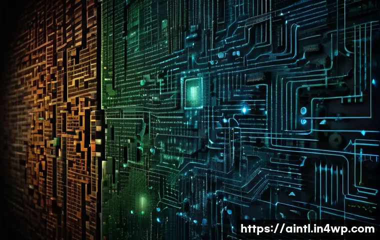 AI 진단 시스템의 데이터 보안 문제 - **Image Prompt 1:** A sterile, futuristic medical examination room. A doctor, in a clean lab coat, i...